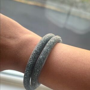 Elegant Silver Mesh Bracelets